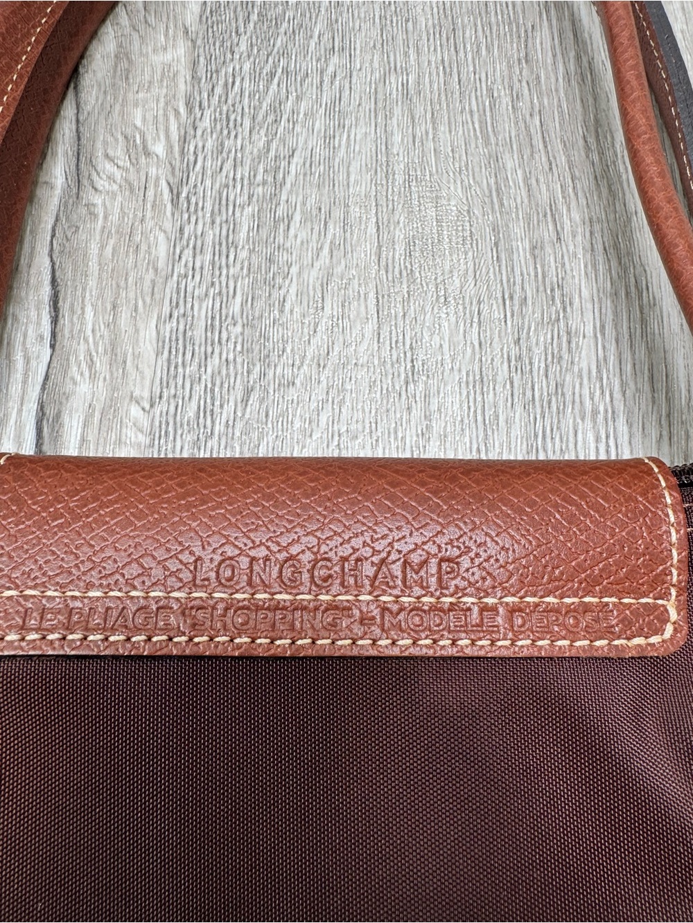 Longchamp Le Pilage Brown Bag - Picture 3 of 7